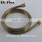 CL002 golded color double lock brass flexible shower Hose
