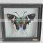 2016 new style rural wooden glass frame with linen printing insert