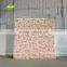 GNW FLW161116-002 Ivory White Pink Rose Flower Wall Artificial Flower Backdrop For Decoration