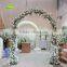 GNW FLA1603004-C Mix Cherry Blossom Orchid Fake Flowers Wedding Metal Arch
