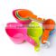 100% BPA free High quality plastic 4pcs measuring spoon set dessert make tools