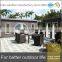 Wholesale garden wicker rattan dining table and chairs set