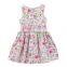 Wholesale New Flower Printing Style Dresses for Girls Sleeveless Children Clothes Princess Dress
