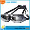 Waterproof, anti fog goggles and HD big box electroplating myopia swimming glasses