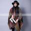 Western wind 2017 new Spring style women scarf grid printed many colors imitated cashmere material ladies cloak
