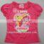 New Arrival Girls T-shirt 100%cotton children Tshirt