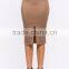 Elasticized Waist Bodycon Fit Pencil Skirt Ladies Office Skirt Wholesale