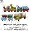 FUNNY MAGNETIC WOODEN TRAIN TOY FOR KIDS