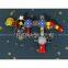 Space Series outdoor playground equipment manufacture slide for kids
