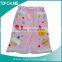 Lady Custom printed sheared terry plain white cotton skirts