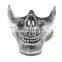 Onbest masquerade silvery luxury half skeleton mask halloween and carnival mask for adult