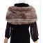 SJ044-01 Hot Sale Knitted Garment Accessories Circle Fur Scarf