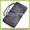 Women leather zipper clutch long wallet purse