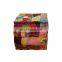 Vintage Kantha Patchwork Square Shape Ottoman