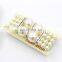 New Design 4 Rows Wedding Jewelry Bracelet Diamond Imitation Pearl Bridal Bracelet