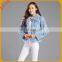 Pure color turn-down collar women rabbit fur collar with real rabbit fur long sleeves jacket