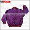 Fashionable men purple baseball jacket , custom latest design jacket for men