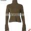 High neck knit wear girl sweater