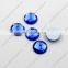 DZ-1031 round black diamond color flat back glass stones for jewelry