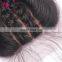 Brazilian hair free part middle part three parts silk straight silk base closure with baby hair