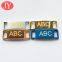 jiayang 30*10mm gold color with laser logo shoelace dubrae shoelace charm