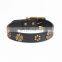 New factory direct original bronze pet collar leather dog collar leash
