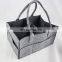 logo printed custom printing caddy felt diaper colorful shoulder strap basket bag