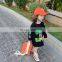 Girls' medium and long T-shirt 2020 spring and autumn new children's Korean version children's long sleeve letter printed crew
