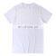 Fashion New Men's Heavy 260g Cotton White Solid Color Custom Short Sleeve Men's T-shirt