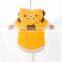 Cartoon cute hooded two-legged small and medium pet dog sweater clothes