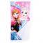Custom high quality 100% cotton beach towel cartoon reactive print beach towel with Frozen pattern