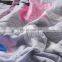 Luxury bed linen series aloe cotton 100% polyester reactive printing floral summer blanket for sale