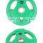 New Design Color Weight Lifting Rubber Plate With 3 holes For Home Use