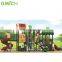Jungle style kids outdoor play zone playground plastic slide on sale