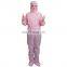 Wholesale pink coverall disposables ISO13485 CE Approve One-Piece Suit body protection suit