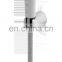 Bathroom Zinc Alloy Rainfall Square Wall Mount Shower Set Column with Complete Set
