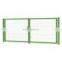 Classic H 2.4 m * W 3  m 3D curved wire mesh double leaf manual swing fence safety gate system for security area