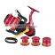 Metal 14+1BB 1000-12000 Universal Metal Spool&Metal Folding Rocker Red&Black&Gold Color Spinning Fishing Reel