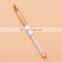 Professional custom Logo rose gold drill pipe pure mink hair crystal pen Kolinsky nail brush nail art pen