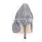 Ladies high fashion handmade good quality design medium heels pumps sandals shoes women footwear