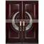 CBMMART Circular Deluxe Prehung Mahogany Double Front Entry Doors