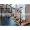 Customized modern central beam straight staircases