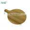 Eco-friendly Cheap Acacia Round Pizza Serving Chopping Board Cutting block with Handle