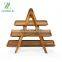 Wholesale Acacia Wooden Serving Board Three-Tiered Serving Ladder Charcuterie Boards for cake fruit snack