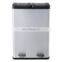 13.6 gallon stainless steel kitchen satin finish sorting bin