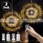2019 Firework LED String Lights 8 Modes Dimmable Fairy Lights with Remote Control Battery Operated Hanging Starburst Lights