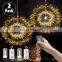 150led Remote control LED copper wire hanging fairy starburst christmas decoration string light