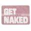 2022 latest design microfiber bath mat anti slip custom get naked bath rugs