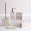 Natural Resin Bamboo hotel Nordic Bathroom Accessories Set bathroom decor sets
