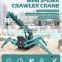 small electric hydraulic mobile crawler crane 8 ton mini small spider telescopic crane for sale